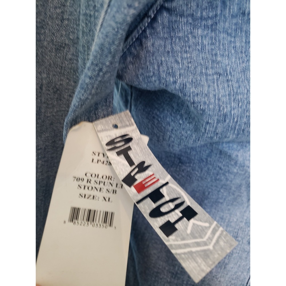 VTG Paco Jeans Denim Jacket Women XL Embroidered Stretch Retro Y2K Deadstock NWT - Picture 7 of 13
